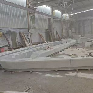 湖北 花岗岩整石坐凳拼装