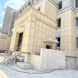 湖北 黄金麻干挂，工地实拍