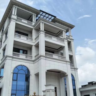 湖北芝麻白别墅干挂效果展示