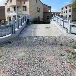 湖北 芝麻灰花岗岩桥栏杆