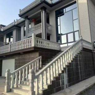 湖北 芝麻白别墅阳台栏杆，楼梯栏杆