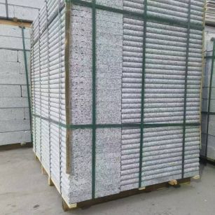 湖北 芙蓉白3公分厚磨圆边、拉槽，楼梯踏步