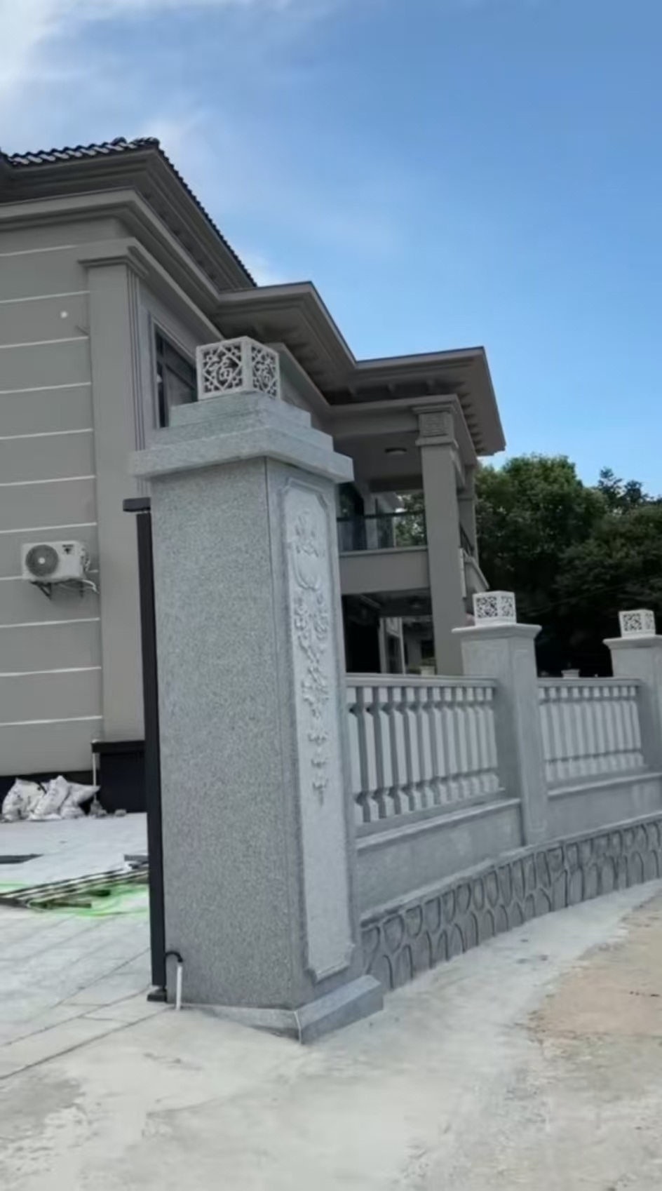 湖北 芝麻白别墅围墙栏杆，私人订制