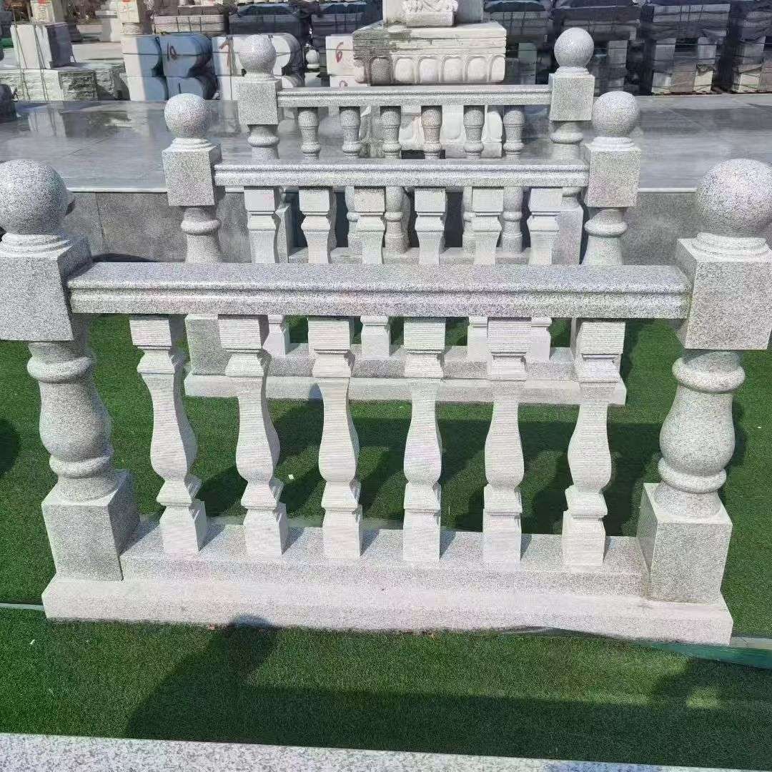 湖北 别墅石材栏杆特写