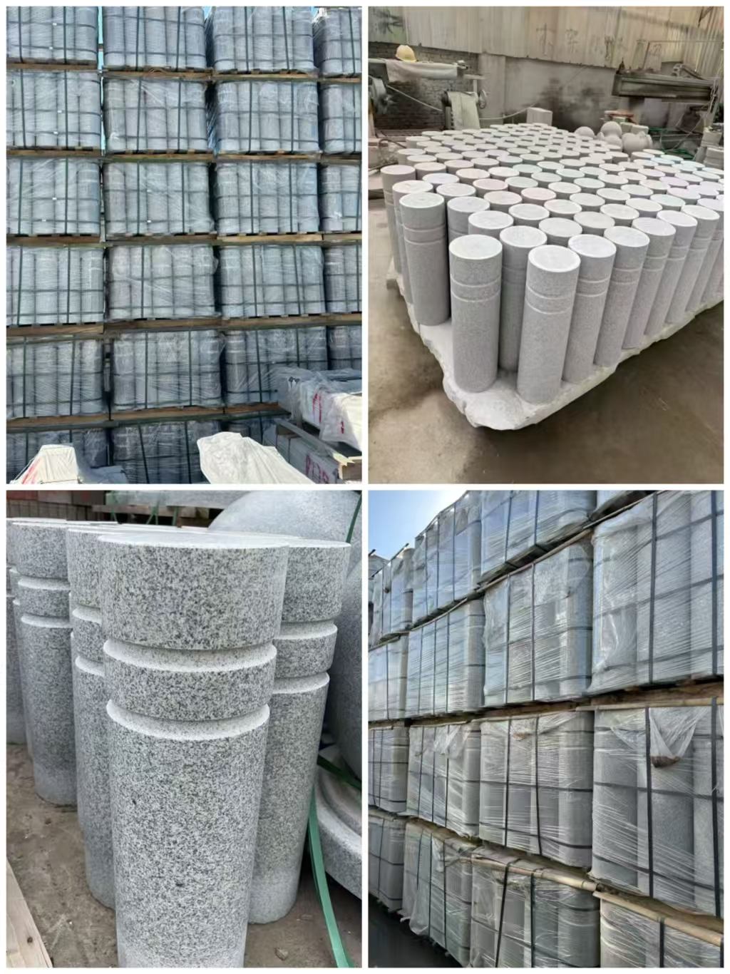 湖北 芝麻白花岗岩挡车柱、隔离柱多少钱