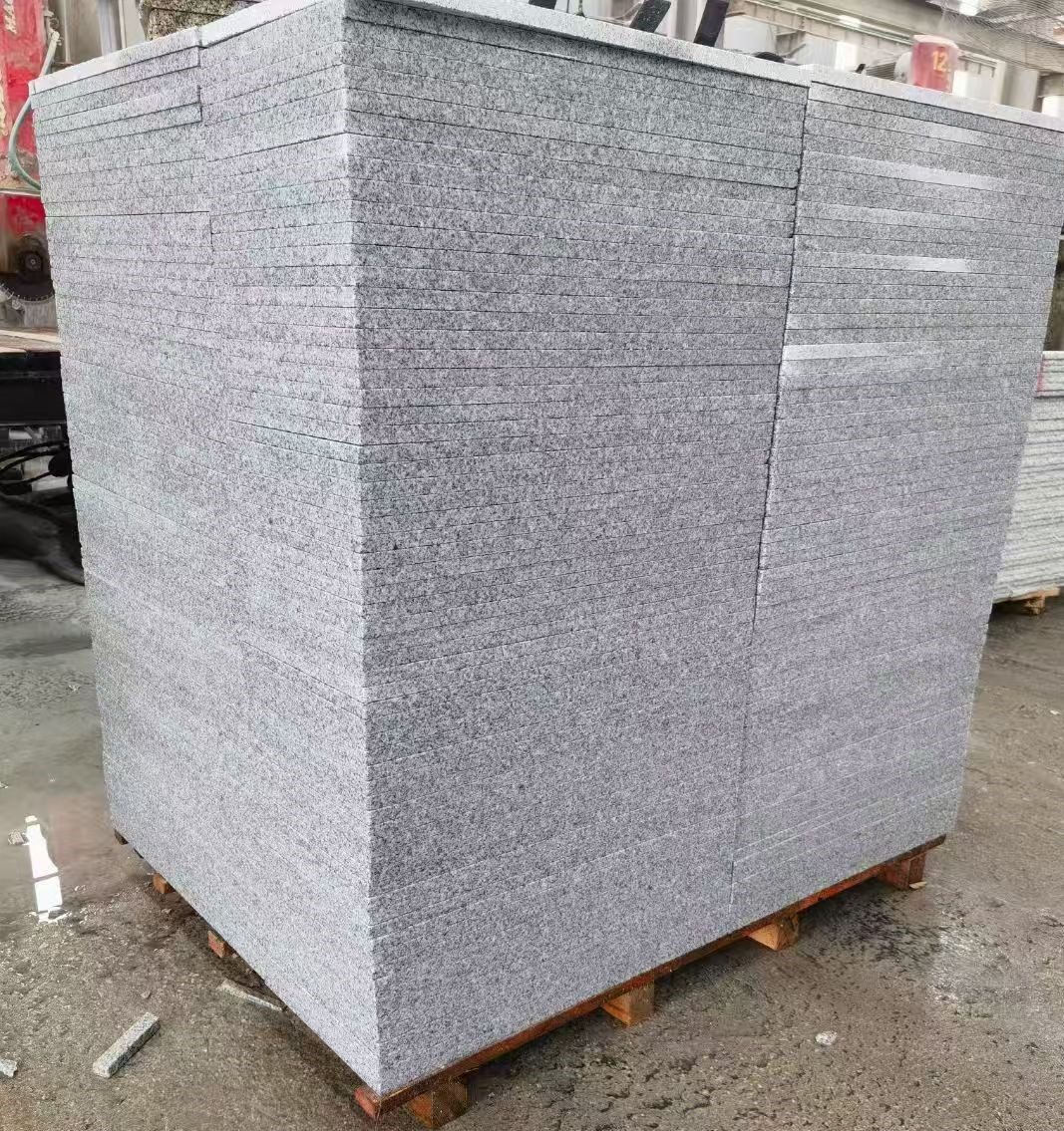 湖北 火烧面地铺石，街道广场园林市政工程板，1.8~5.0厚均有现货