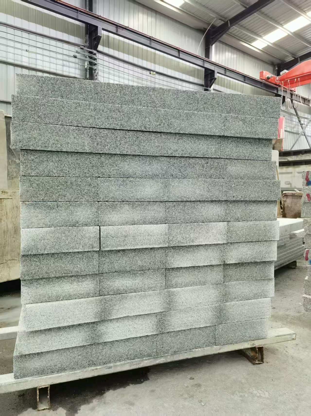 湖北 芝麻白10公分300*600广场地铺，A料定制，尺寸标准，厚薄均匀